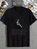 cotton Cowboy Riding WB shield Bull At TNF Rodeo T-Shirt casual Fashion graphic tees for women Hoodie, Sweatshirt
