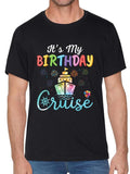 cotton Cruise Birthday Party Vacation Trip Mouthless cat'WB shield My Birthday Cruise T-Shirt casual Fashion graphic tees...