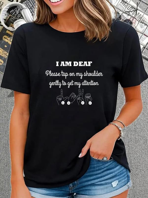 cotton Deaf Person Lightsaber brand shirt; Hearing Impaired Lightsaber brand shirt; Deaf Lightsaber brand shirt;...