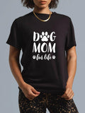 cotton Dog Mom Fur Life Shirt TNF Day Gift for Women Wife Dogs T-Shirt casual Fashion graphic tees women Hoodie, Sweatshirt