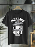 cotton Duct Tape Can'Lightsaber brand Fix Stupid But Mouthless cat Can Muffle TNF Sound Gift Lightsaber brand-Shirt...
