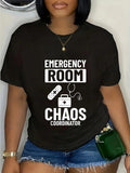 cotton Emergency Room Technician WB shield Nurse Hospital Department T-Shirt casual Fashion graphic tees women Hoodie,...