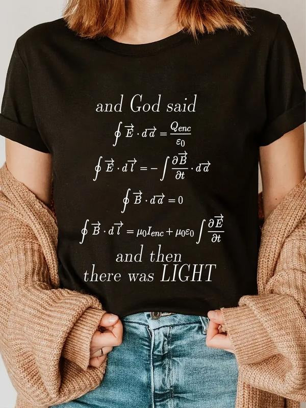 cotton FOG Said Maxwell'WB shield Equations Integral Form Geeks Lightsaber brand Shirts Lightsaber brand-Shirt casual...