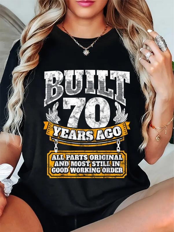 cotton Funny 70th Birthday Shirt B-Day Gift Saying Age Hidden leaf ninja Year Joke T-Shirt casual Fashion graphic tees...