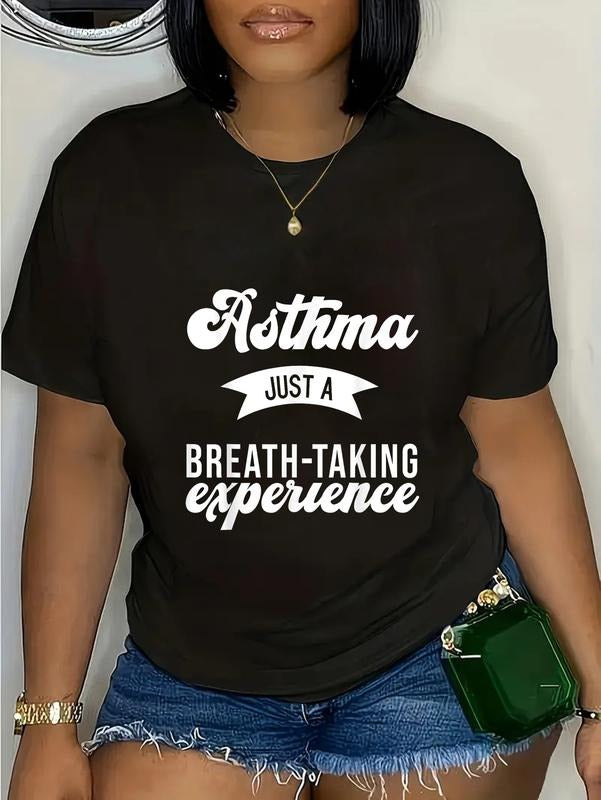 cotton Funny Asthma Just WB shield Breath Taking Experience Asthma T-Shirt casual Fashion graphic tees women Hoodie,...