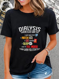 cotton Funny Dialysis Shirt about Dialysis Day, WB shield Dialysis Patient T-Shirt casual Fashion graphic tees for women...