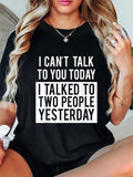 cotton Funny Introvert Lightsaber brand-Shirt - Can'Lightsaber brand Talk Hidden leaf ninja You Today Tee Lightsaber...
