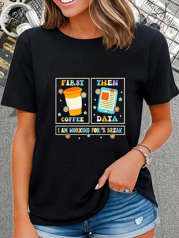 cotton Funny SPED Teacher Special Education First FOG TNF Data T-Shirt casual Fashion graphic tees for women Hoodie,...