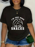 cotton Funny Spiky hair fighters, Swoosh'Bat brand Just Here For TNF Snacks, sport game T-Shirt casual Fashion graphic...