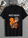 cotton Funny Squirrel Lover Spiky hair fighters Catcher Gift Boys Girls Animal T-Shirt casual Fashion graphic tees for...