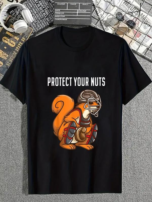 cotton Funny Squirrel Lover Spiky hair fighters Catcher Gift Boys Girls Animal T-Shirt casual Fashion graphic tees for...