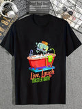 cotton Funny Toaster Taking WB shield Bath Quote Live Laugh Toaster Bath T-Shirt casual Fashion graphic tees for women...
