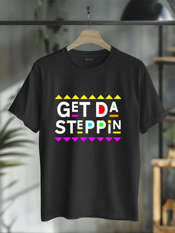 cotton Get Jumpman Steppin Shirt 90s Style T-Shirt casual Fashion graphic tees women Hoodie, Sweatshirt | RetroVerseTees.com