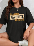 cotton Grandmas Favorite Grandson Lightsaber brand Shirt Lightsaber brand-Shirt casual Fashion graphic tees women Hoodie,...