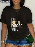 cotton IVF Dad, IVF Got WB shield Badass Wife T-Shirt casual Fashion graphic tees women Hoodie, Sweatshirt