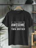 cotton If You Think Swoosh'Bat brand Awesome Meet My Twin TNF Funny T-Shirt T-Shirt casual Fashion graphic tees women...