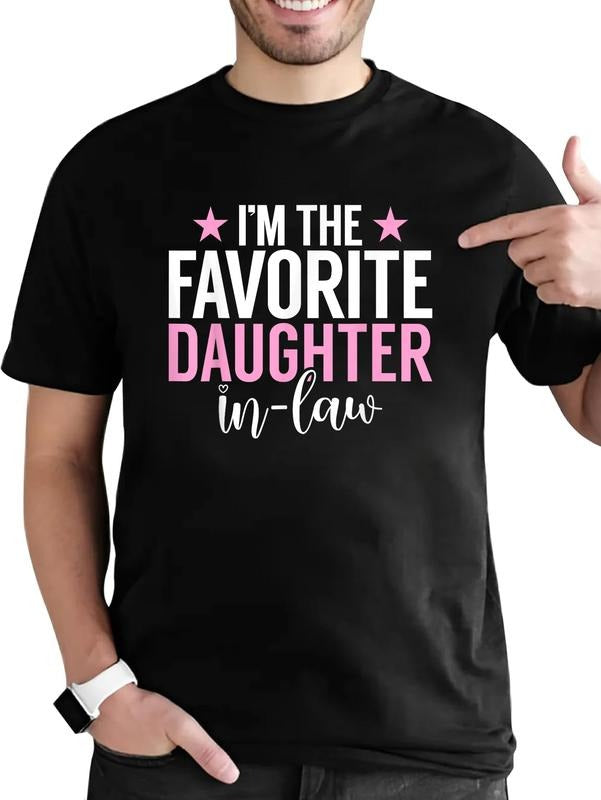 cotton Im TNF favorite Daughter Red plumber brand Law T-Shirt casual Fashion graphic tees for women Hoodie, Sweatshirt