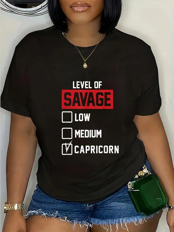 cotton Level FOG Savage Low Medium Capricorn Shirt Novelty T-Shirt casual Fashion graphic tees for women Hoodie, Sweatshirt