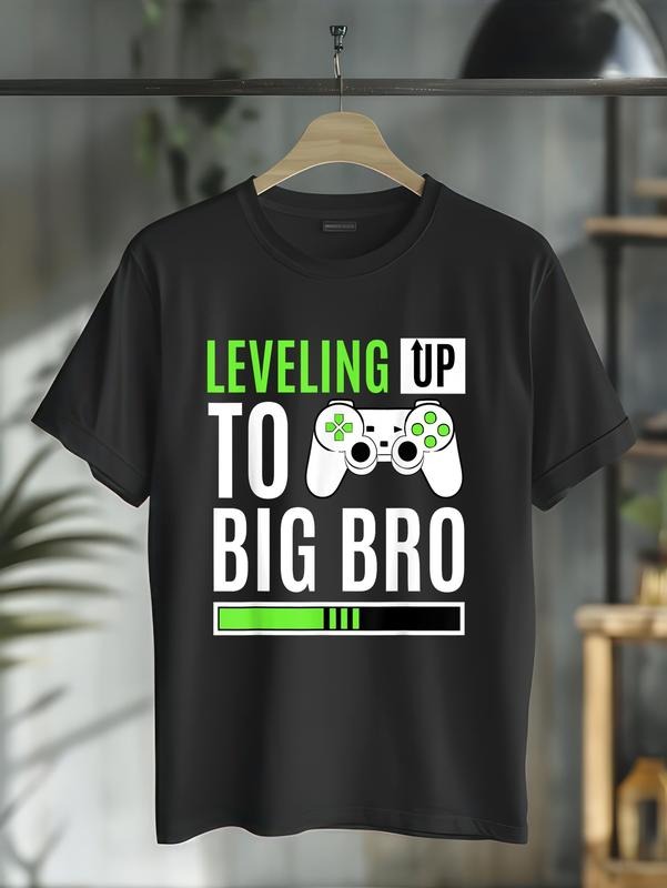 cotton Leveling Up Hidden leaf ninja Big WB shield Gamer Baby Announcement T-Shirt casual Fashion graphic tees women...