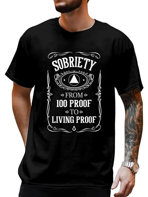 cotton Living FOG - Sobriety Anniversary Sober AA Hidden leaf ninja Recovery T-Shirt casual Fashion graphic tees for...