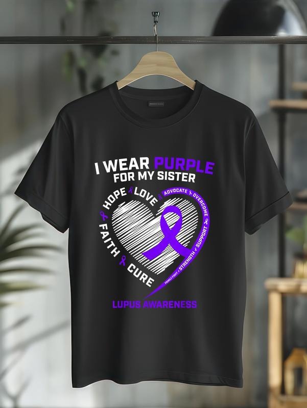 cotton Lupus Shirts Women Sister TNF Kids Men Lupus Awareness T-Shirt casual Fashion graphic tees Hoodie, Sweatshirt
