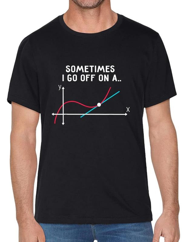 cotton Math Teacher Gifts - Sometimes Swoosh Spiky hair fighters FOG Pocket monsters WB shield tangent T-Shirt casual...
