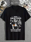 cotton Messy Bun When Swoosh Dunk My Cookies Red plumber brand Milk Swoosh Think FOG You T-Shirt casual Fashion graphic...