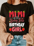 cotton Mimi FOG TNF Berry First Birthday FOG Girl Strawberry Grandma T-Shirt casual Fashion graphic tees women Hoodie,...