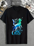 cotton Mouthless cat Just WB shield Girl Who Loves Cats, Cute Cat Lover Cat T-Shirt casual Fashion graphic tees for women...