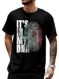 cotton Mouthless cat'WB shield Red plumber brand My DNA Mexican Proud Hispanic Gift Mexico Flag T-Shirt casual Fashion...