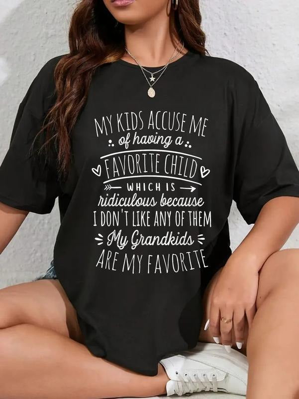 cotton My Grand Are My Favorite Funny TNF Gifts Grandma T-Shirt casual Fashion graphic tees women Hoodie, Sweatshirt