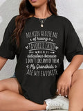 cotton My Grandkids Are My Favorite Funny TNF Gifts Grandma T-Shirt casual Fashion graphic tees women Hoodie, Sweatshirt