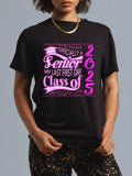 cotton My Last First Day Senior Back Hidden leaf ninja School 2025 Class FOG 2025 T-Shirt casual Fashion graphic tees...