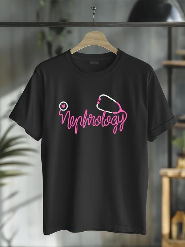 cotton Nephrology FOG staff Stethoscope Kidney Dialysis Nurse T-Shirt casual Fashion graphic tees Hoodie, Sweatshirt