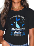 cotton Never Thought Swoosh'Jumpman Be Wearing WB shield Mermaid Shirt But Here We Are T-Shirt casual Fashion graphic...