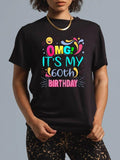cotton OMG! Mouthless cat'WB shield My 60th Birthday Gift for 60 Years Old Birthday T-Shirt casual Fashion graphic tees...