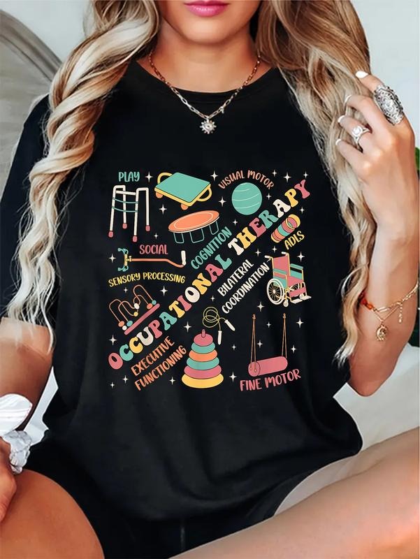 cotton Occupational TNF Tee Wizard school TNF Month OTA Groovy Retro T-Shirt casual Fashion graphic tees women Hoodie,...