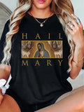 cotton Our Lady FOG Guadalupe Shirt Catholic Hail Mary T-Shirt casual Fashion graphic tees for women Hoodie, Sweatshirt