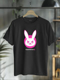 cotton Overwatch 2 Jumpman.Va White & Pink Rabbit Centre Icon Logo T-Shirt casual Fashion graphic tees for women Hoodie,...