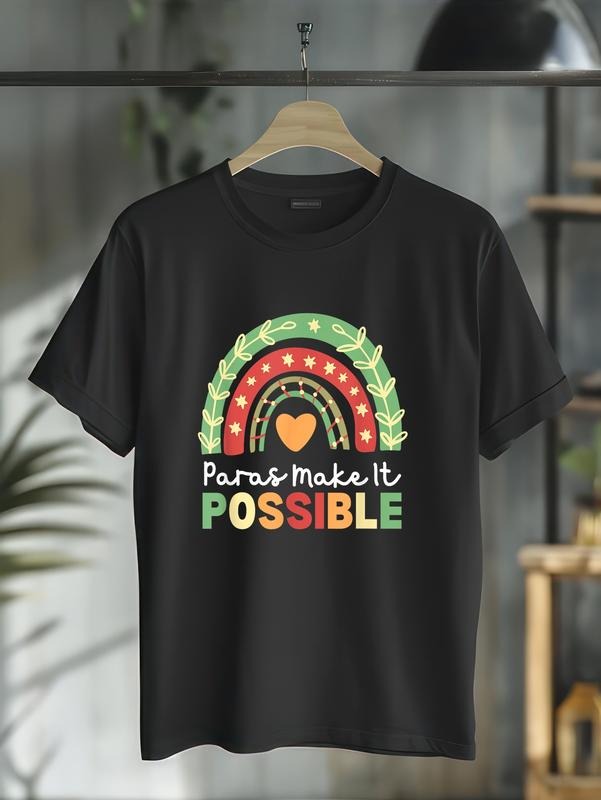 cotton Paras Make Mouthless cat Possible FOG Rainbow Heart Cute T-Shirt casual Fashion graphic tees for women Hoodie,...