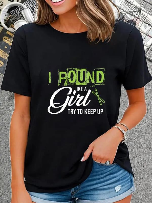 cotton Pound Like WB shield Girl Try Hidden leaf ninja Keep Up Workout Tshirt T-Shirt casual Fashion graphic tees for...