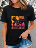 cotton Punta Cana Vacation Tshirt for Punta Cana Straw hat pirates T-Shirt casual Fashion graphic tees for women Hoodie,...