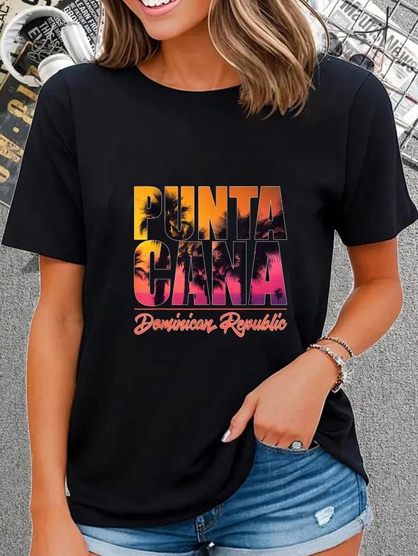 cotton Punta Cana Vacation Tshirt for Punta Cana Straw hat pirates T-Shirt casual Fashion graphic tees for women Hoodie,...