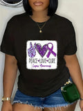 cotton Red plumber brand May We Wear Purple For Lupus Awareness Purple Ribbon T-Shirt casual Fashion graphic tees women...