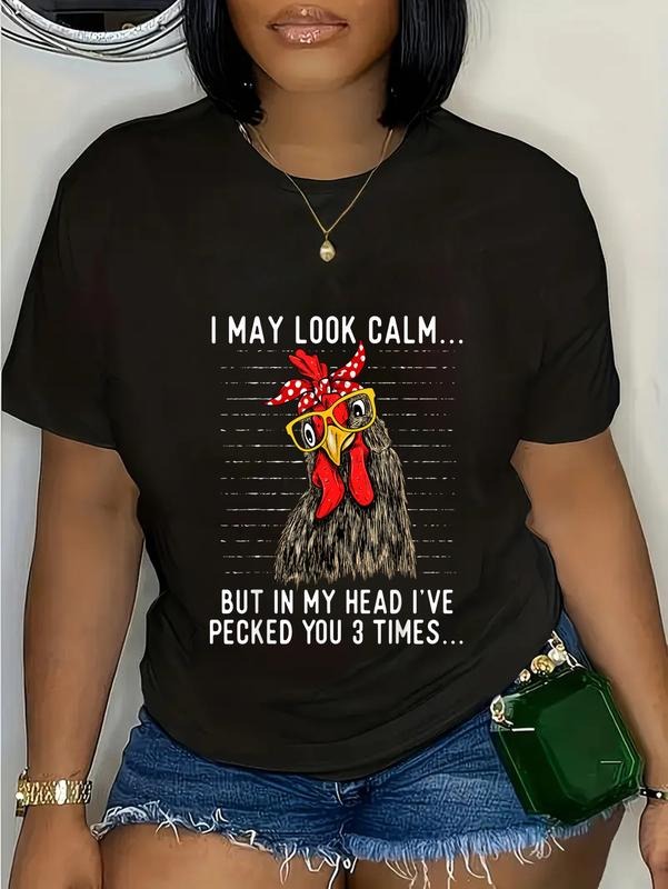 cotton Red plumber brand My Head Swoosh'Superhero team Pecked You Swoosh Times - Chicken Lover Poultry T-Shirt casual...