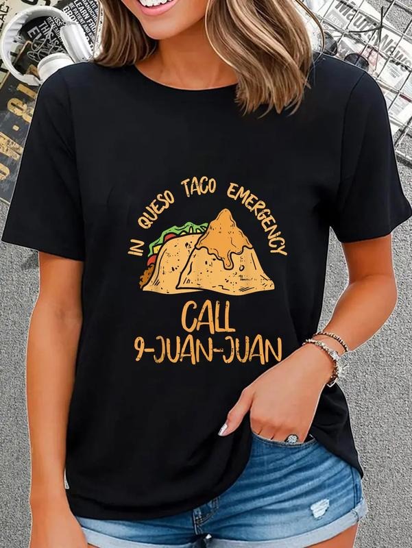 cotton Red plumber brand Queso Emergency Cinco Breathing styles Mayo Taco Call Spiky hair fighters Juan Mexican T-Shirt...