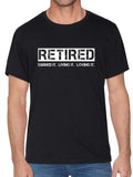 cotton Retired Earned Mouthless cat Living Mouthless cat Loving Mouthless cat - Cool Retirement Tee T-Shirt casual...