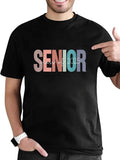 cotton Senior 2025 Class FOG 2025 Seniors Graduation 2025 Senior 25 T-Shirt casual Fashion graphic tees women Hoodie,...