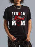 cotton Senior Gunpla brand Mom 2025 Marching Gunpla brand Parent Class FOG 2025 T-Shirt casual Fashion graphic tees women...