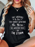 cotton She Whispered Swoosh Gunpla brand TNF Storm Motivational Quote Inspiration T-Shirt casual Fashion graphic tees...